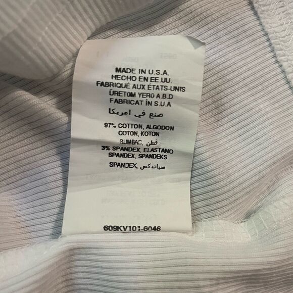 Vintage Bebe Tank Top Red White Blue 4th July Stacked Logo Bling USA Large NWT - Picture 10 of 10